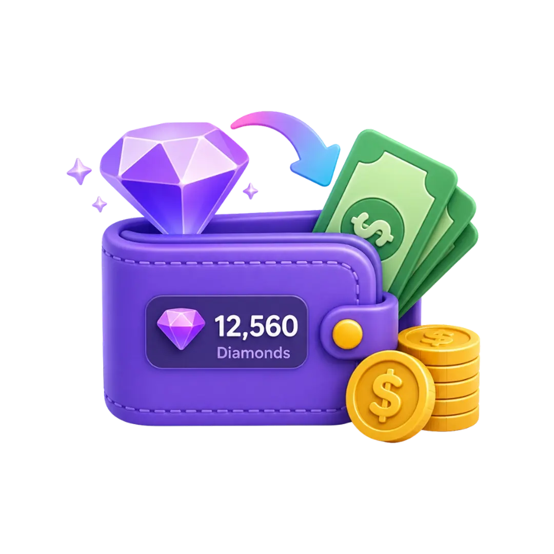 BigoLive Clone 23 Diamond-to-Cash Conversion
