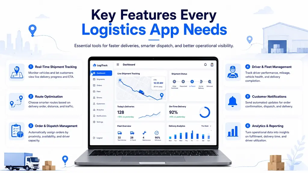 Key Features Every Logistics App Needs