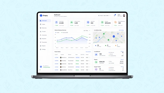 Postmates Admin App Features
