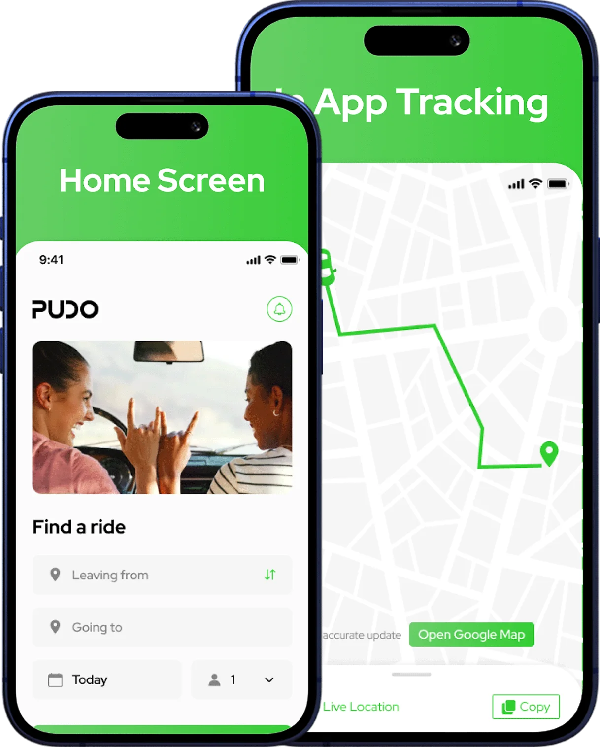 Pudo App banner showcasing a delivery tracking platform with real-time route updates, mobile order management, and courier services.