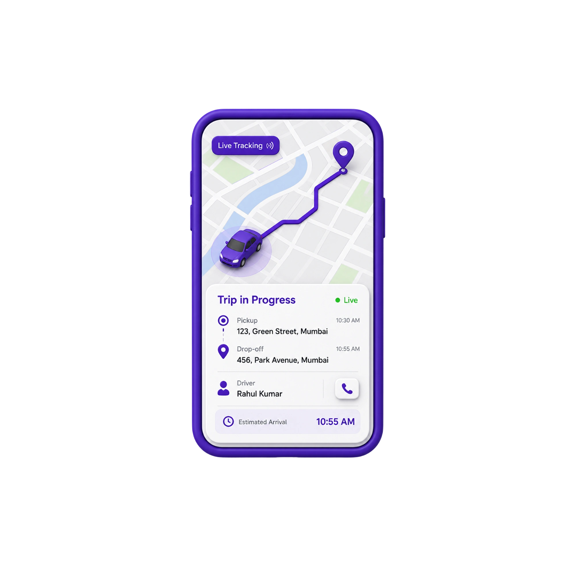 Bitaksi Clone 23 Trip Progress Tracking