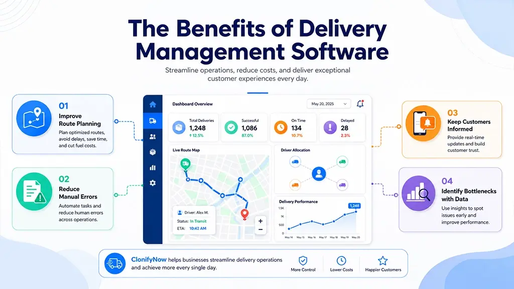 benefits of delivery management software for daily operations