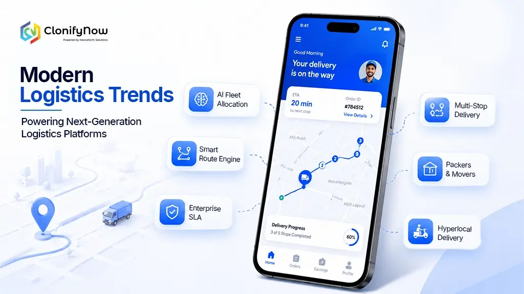 Modern Industry Trends Boosting Platforms Built via Porter Clone App Development Services