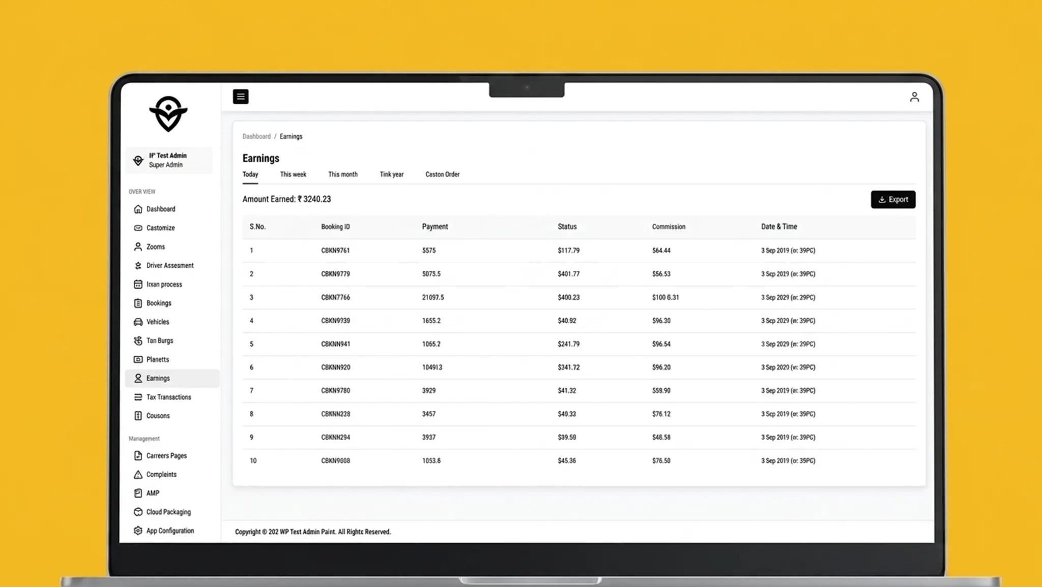 Admin Features