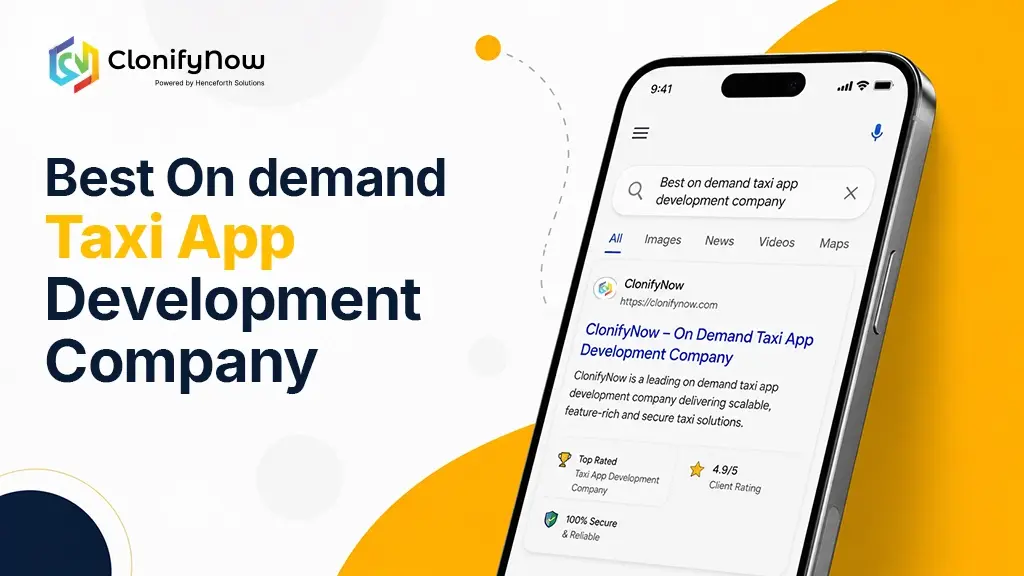 On demand taxi app development company