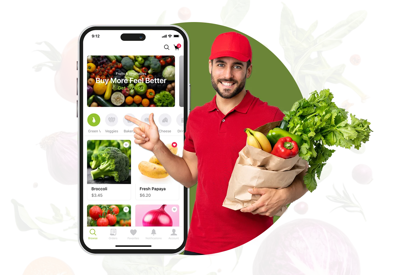 Build Online Stores with Vegetable Delivery App Development