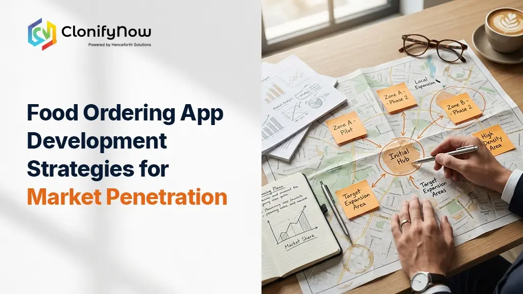 Food ordering app development strategies for market penetration