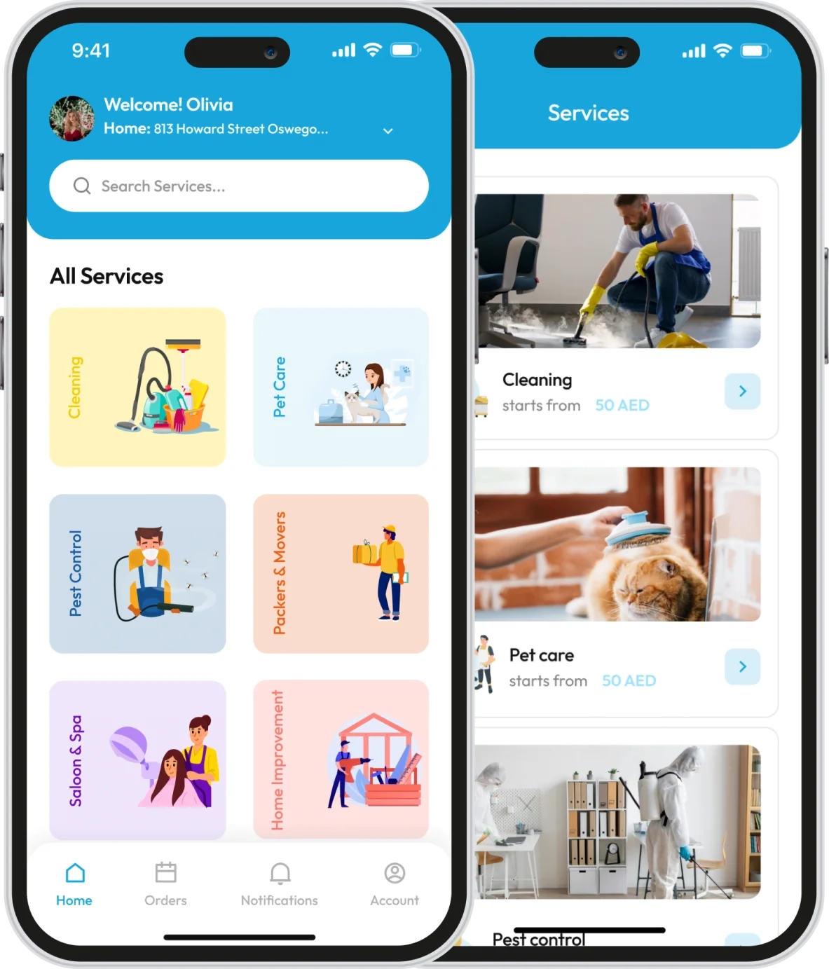 On-Demand Multi-Service User App