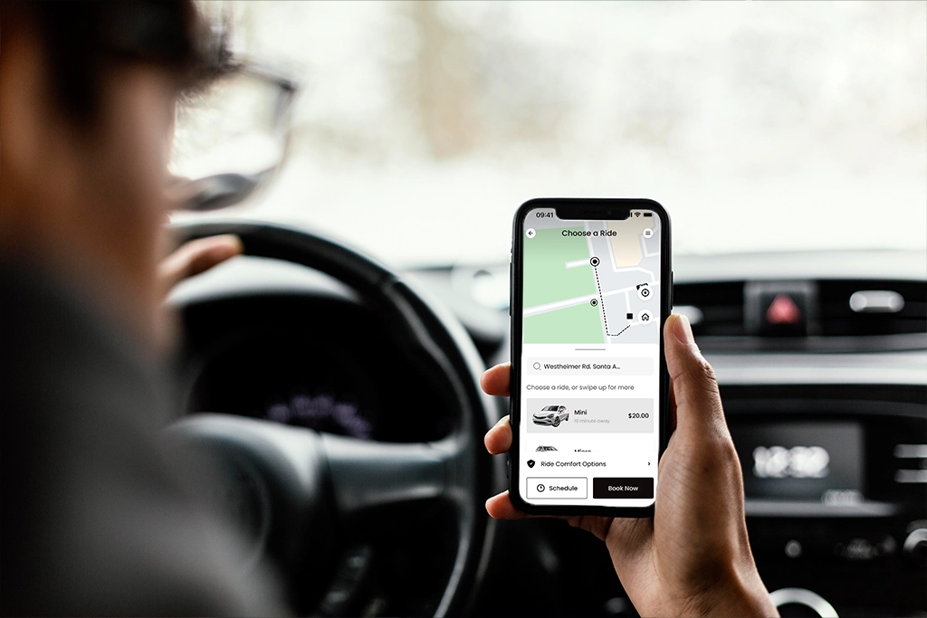 In app fare estimation